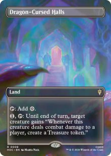 Dragon-Cursed Halls [ #0008 Borderless ] (HOC-R)