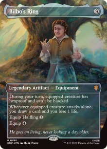 Bilbo's Ring [ #0081 Borderless Surge Foil ] (HOC-M)