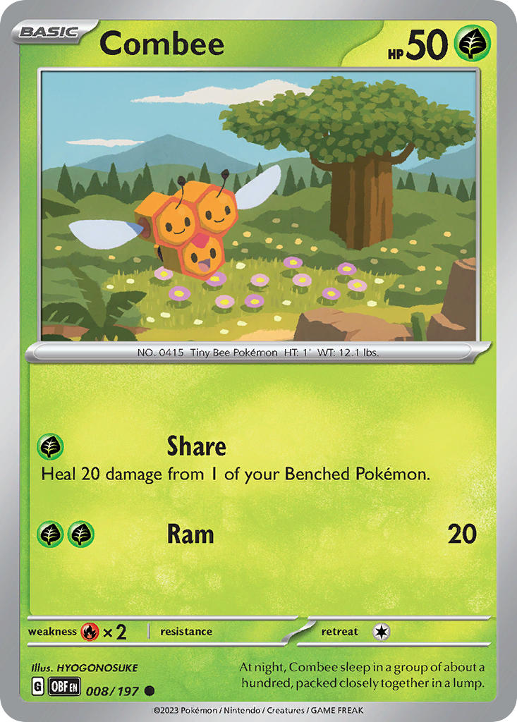 Combee - 008/197 (OBF) Common - Near Mint