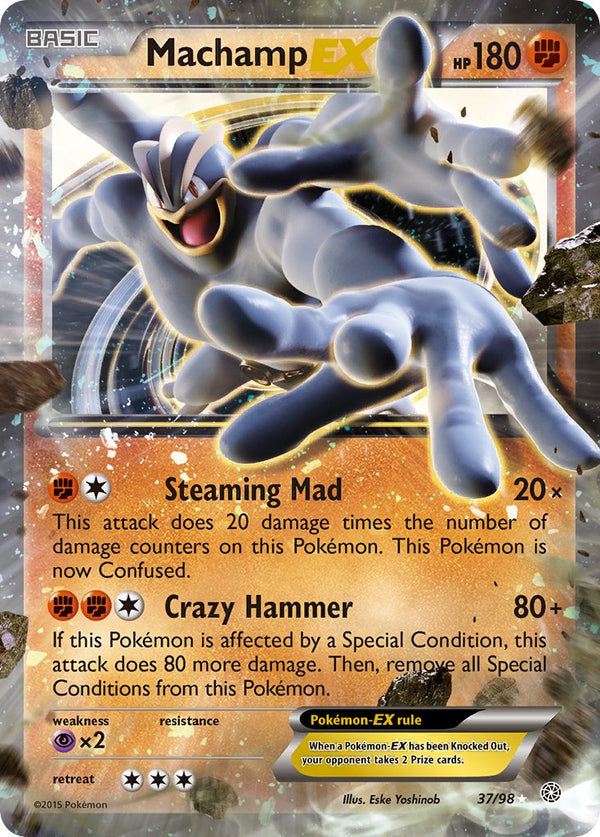 Machamp EX - 037/098 (AOR) Ultra Rare - Near Mint Holofoil