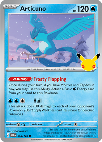Articuno - 018/128 (30C) Common