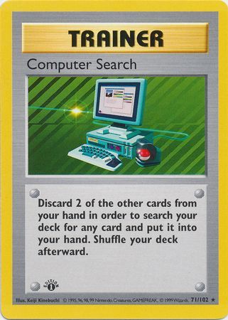 Computer Search - 071/102 (BS) 1st Edition Rare - Near Mint