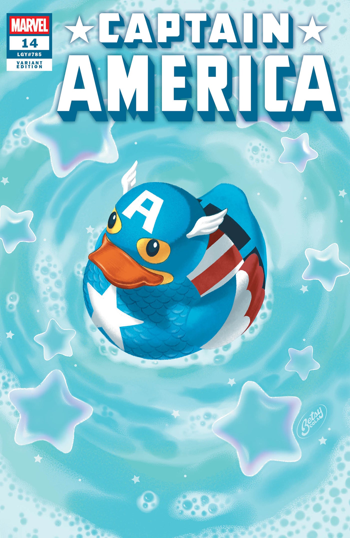 CAPTAIN AMERICA #14 BETSY COLA MARVEL DUCK VARIANT [ARM]