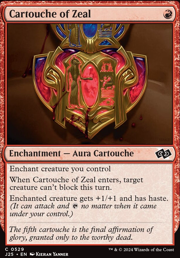 Cartouche of Zeal [#0529] (J25-C)
