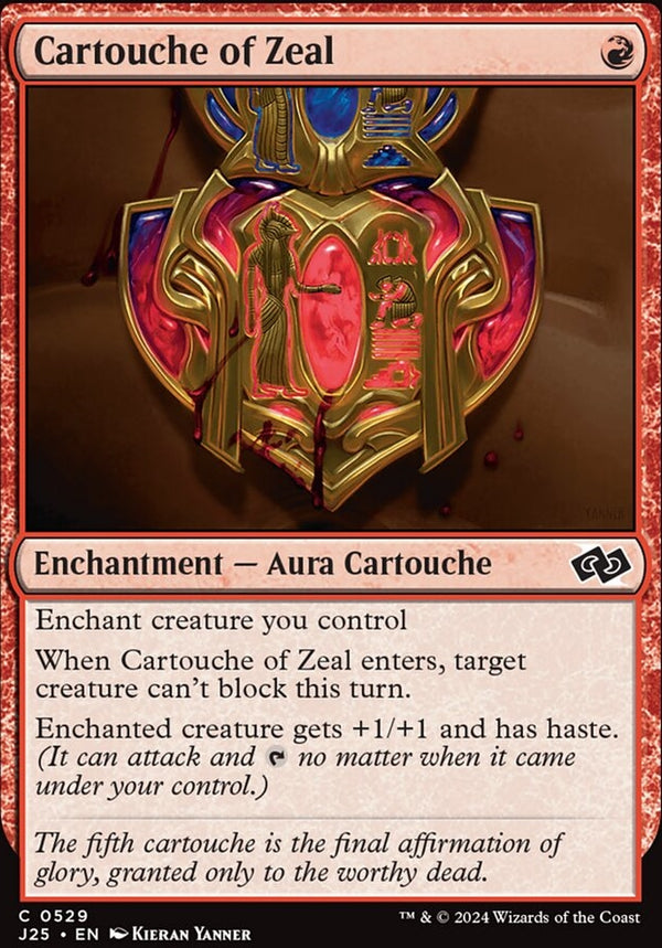 Cartouche of Zeal [#0529] (J25-C)