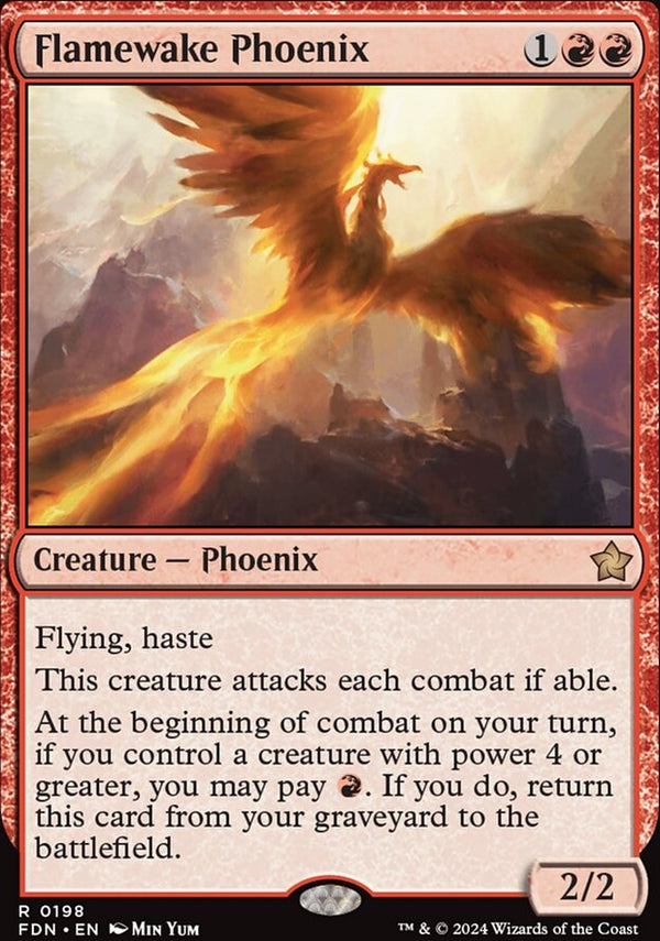 Flamewake Phoenix [#0198] (FDN-R-FOIL)