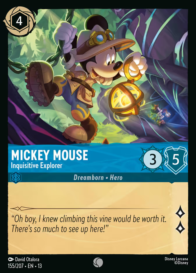 Mickey Mouse - Inquisitive Explorer (155/204 - Attack of the Vine!) Common