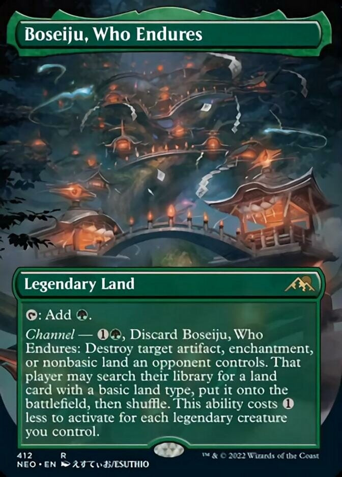 Boseiju, Who Endures [ #412 Alternate-Art Borderless ] (NEO-R)