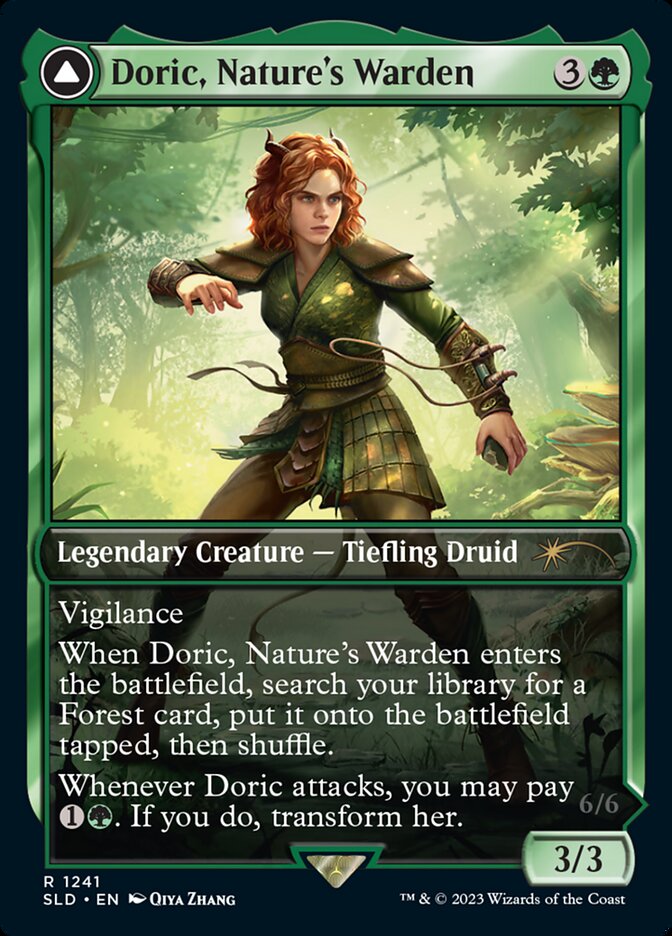 Doric, Nature's Warden//Doric, Owlbear Avenger [#1241] (SLD-R-Foil)
