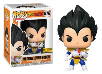 POP Figure: Dragonball Z #0676 - Vegeta (Over 9000!) Hot Topic Exclusive