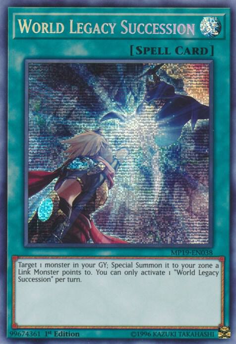 World Legacy Succession (MP19-EN038) Secret Rare Near Mint 1st Edition
