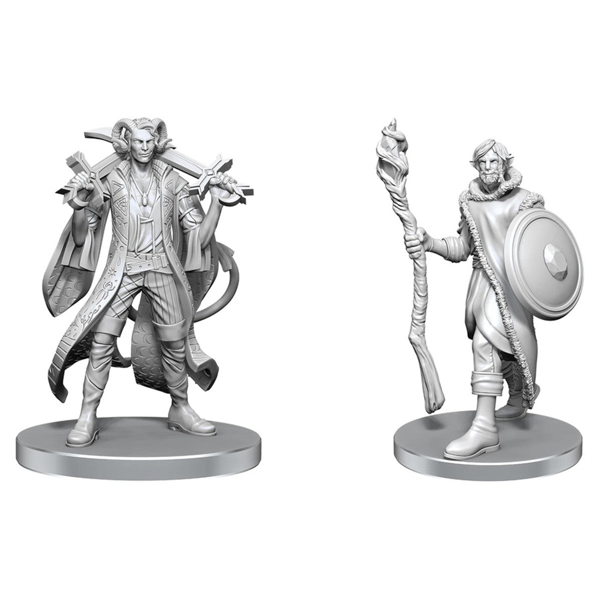 Critical Role: Unpainted Miniatures - Mollymauk Tealeaf & Caduceus Clay (90790)