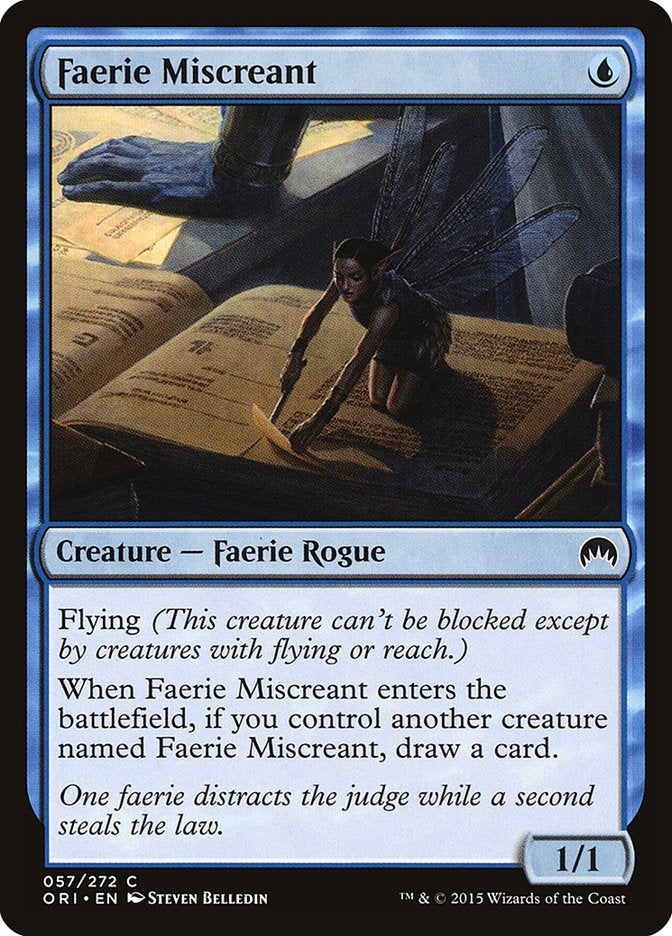 Faerie Miscreant (ORI-C-FOIL) Light Play