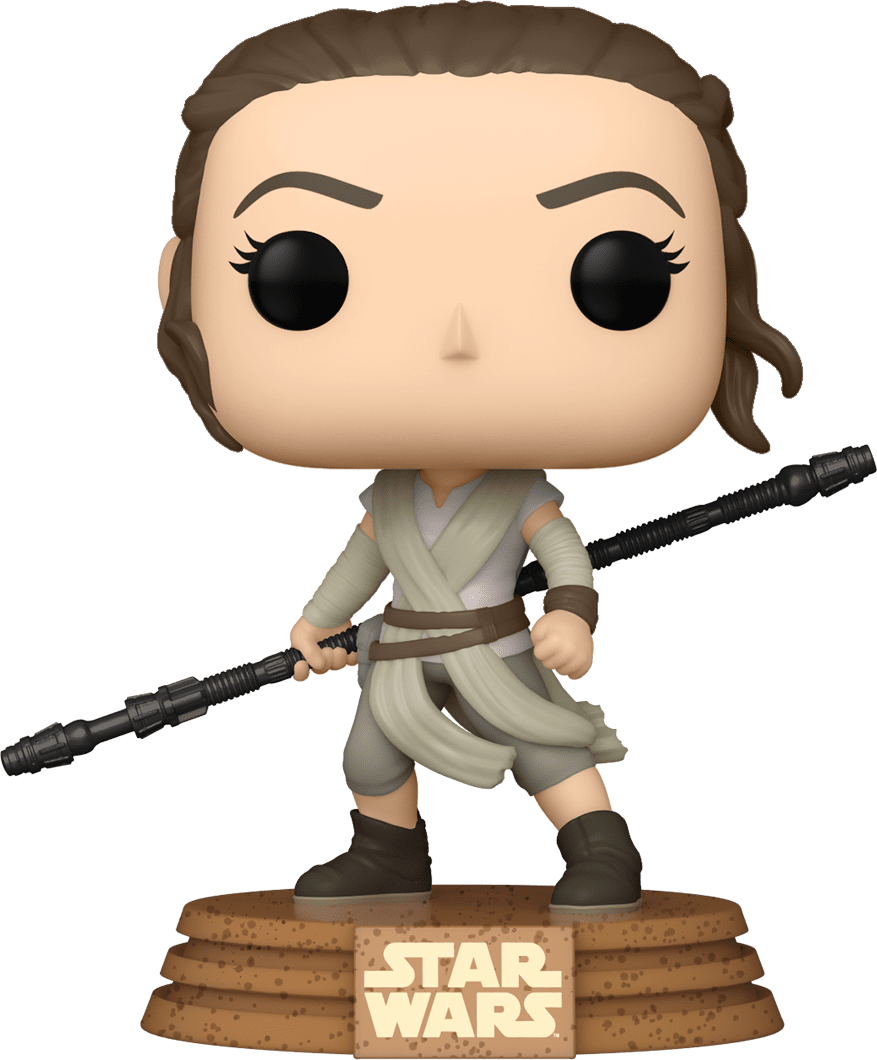 POP Figure: Star Wars #0451 - Rey (Jakku) (Virtual FunKon) (Box Damage)