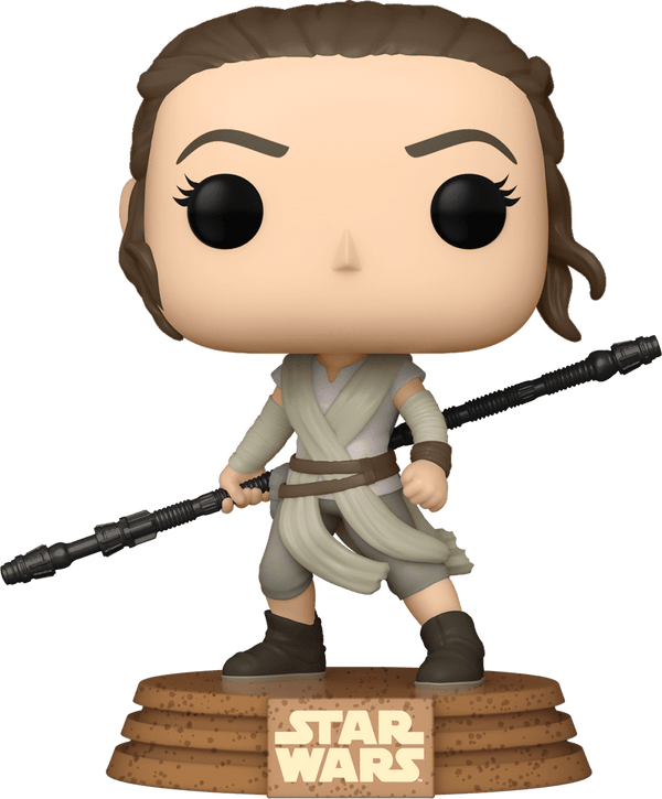 POP Figure: Star Wars #0451 - Rey (Jakku) (Virtual FunKon) (Box Damage)