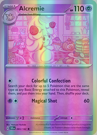 Alcremie - 065/142 (SCR) Rare - Near Mint Reverse Holo