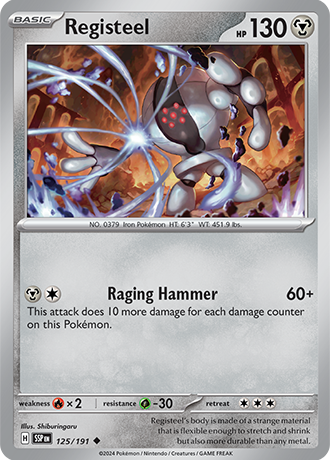 Registeel - 125/191 (SSP) Uncommon - Near Mint