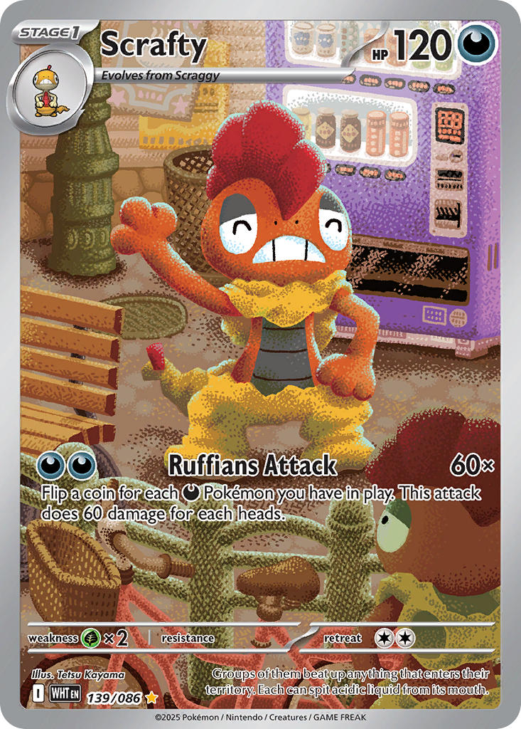 Scrafty - 139/086 (WHT) Illustration Rare