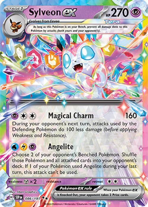Sylveon ex - 086/191 (SSP) Double Rare - Heavy Play Holofoil