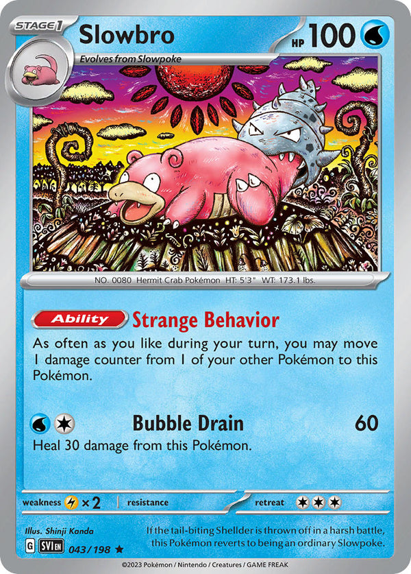 Slowbro - 043/198 (SV1) Rare - Near Mint Holofoil