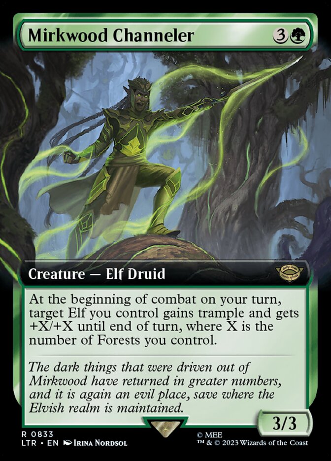 Mirkwood Channeler [#0833 Extended Art] (LTR-R)