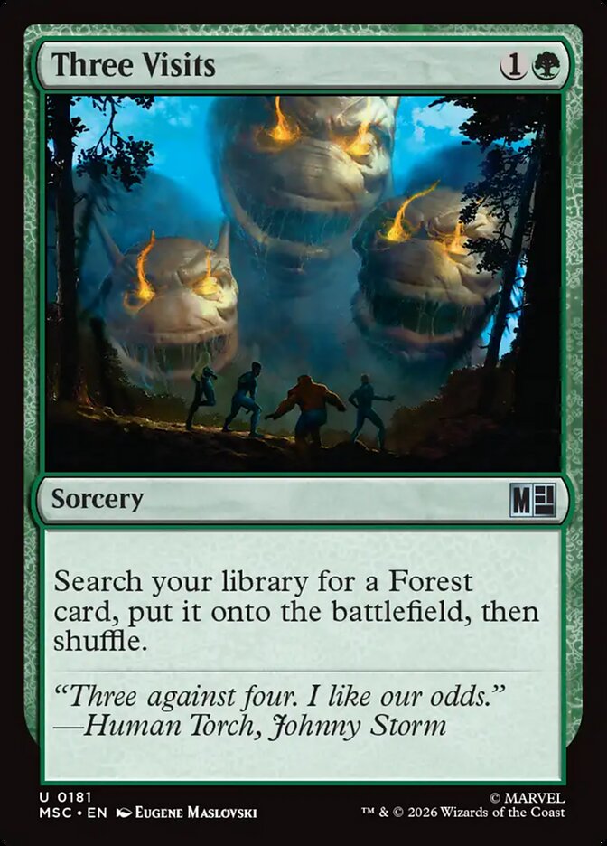 Three Visits [ #0181 Surge Foil ] (MSC-U)