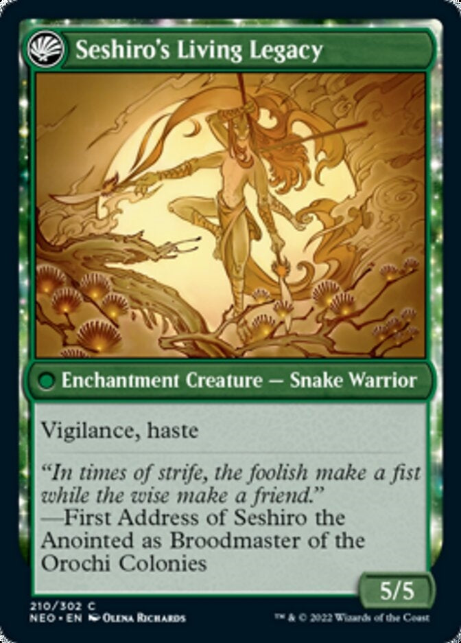 Tales of Master Seshiro // Seshiro's Living Legacy [ #210/302 ] (NEO-C)