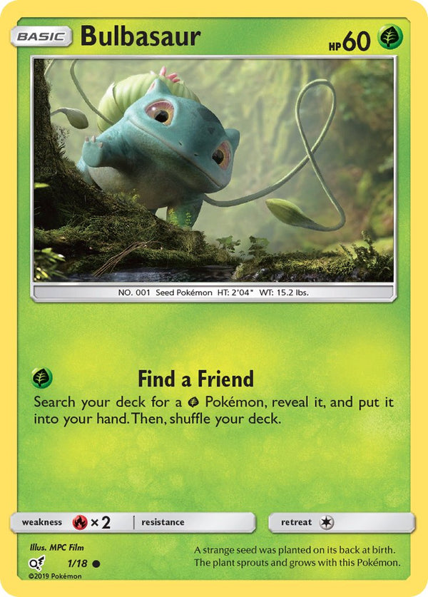 Bulbasaur - 01/18 (DEP) Common - Near Mint Holofoil