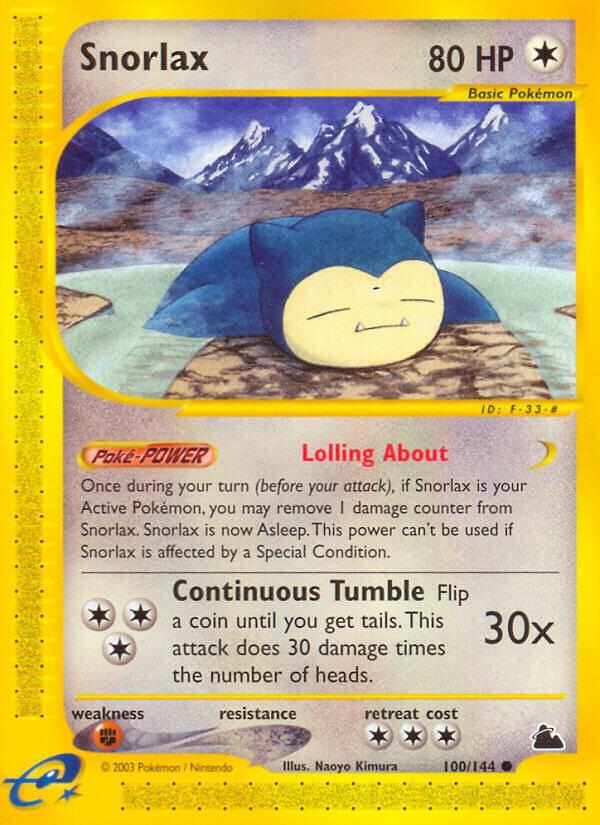 Snorlax - 100/144 (SK) Common - Light Play