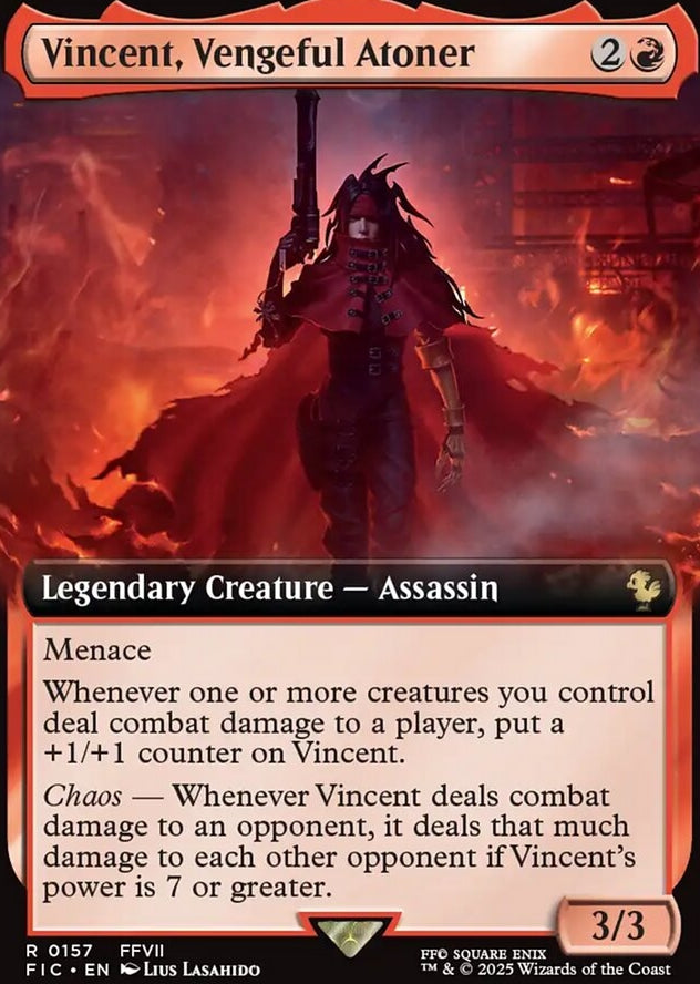 Vincent, Vengeful Atoner [ #0157 Extended Art ] (FIC-R)