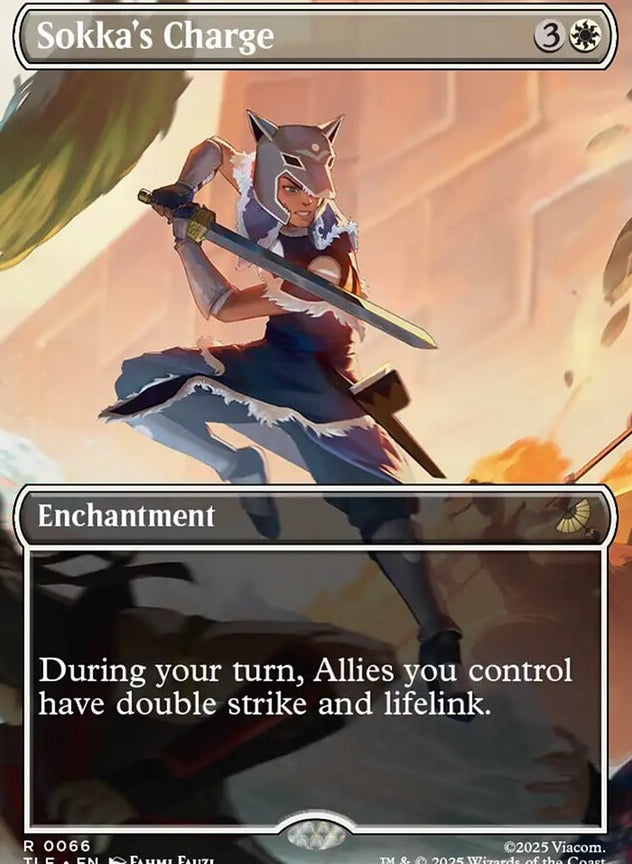 Sokka's Charge [ #0066 Borderless ] (TLE-R)