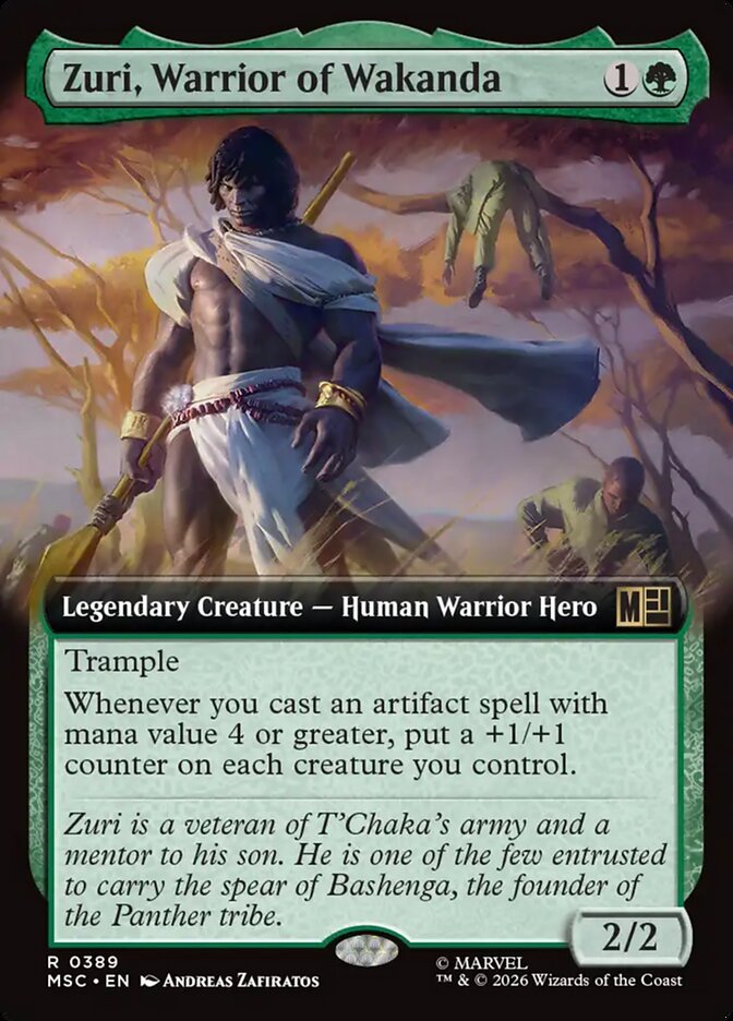 Zuri, Warrior of Wakanda [ #0389 Extended Art ] (MSC-R)