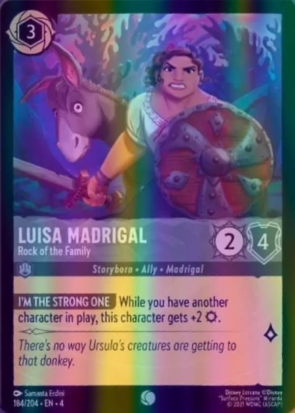 Luisa Madrigal - Rock of the Family (Ursula's Return 184/204) Common - Near Mint Cold Foil