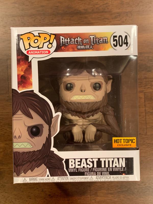 POP Figure (6 Inch): Attack on Titan #0504 - Beast Titan (Hot Topic)