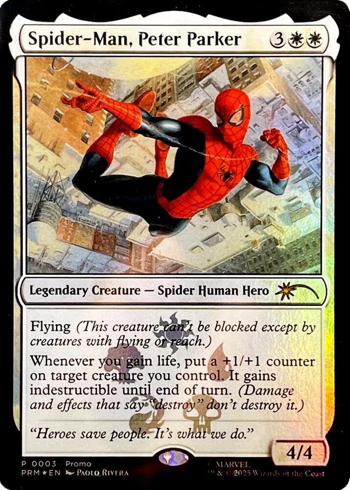 Spider-Man, Peter Parker [ #0003 ] (PRM-M) Foil Near Mint
