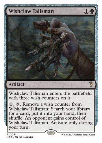 Wishclaw Talisman [#0051 White-Border] (MB2-R)