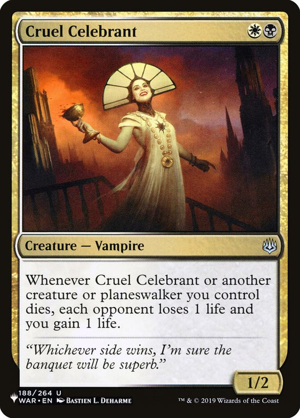 Cruel Celebrant (WAR-U-LIST)