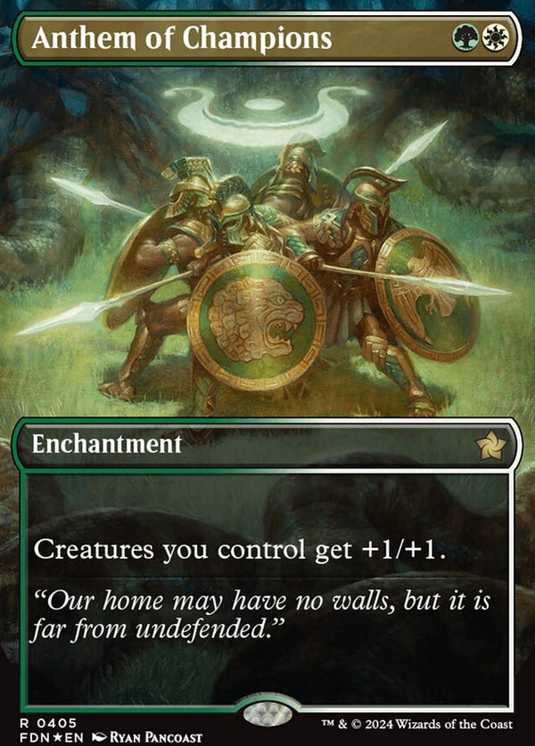 Anthem of Champions [#0405 Mana Foil] (FDN-R)