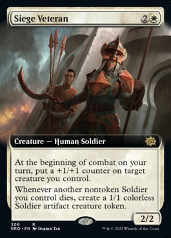 Siege Veteran [#306 Extended Art] (BRO-R)