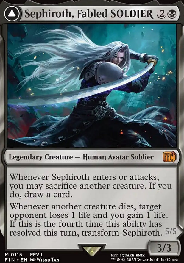 Sephiroth, Fabled SOLDIER // Sephiroth, One-Winged Angel [ #0115 ] (FIN-M)