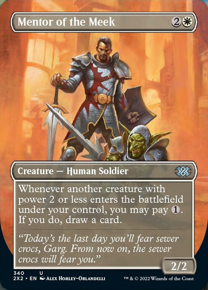 Mentor of the Meek [#340 Alternate-Art Borderless] (2X2-U)