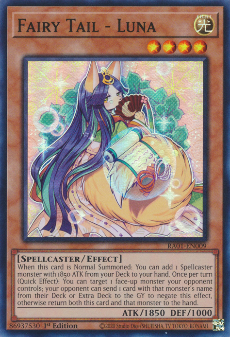 Fairy Tail - Luna (RA01-EN009) Secret Rare - Near Mint 1st Edition