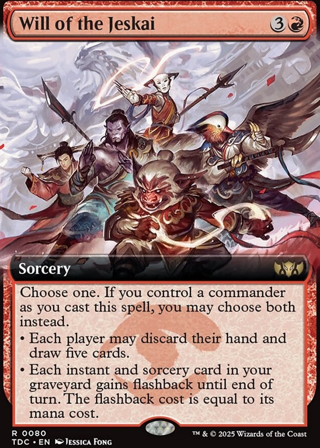 Will of the Jeskai [ #0080 Extended Art ] (TDC-R)