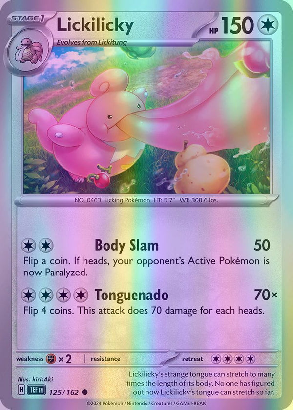 Lickilicky - 125/162 (TEF) Common - Near Mint Reverse Holofoil