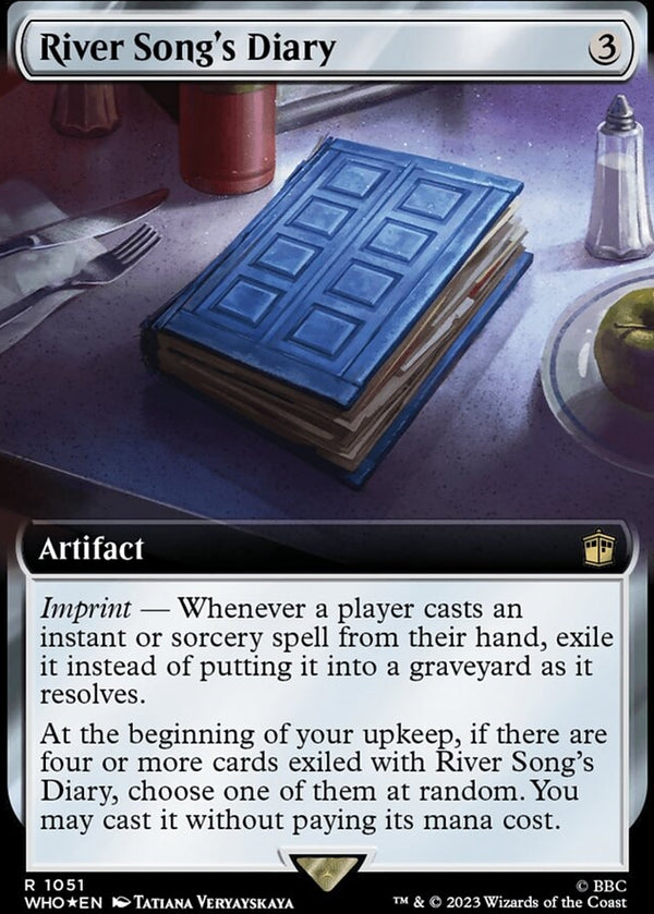 River Song's Diary [#1051 Surge Foil Extended Art] (WHO-R)