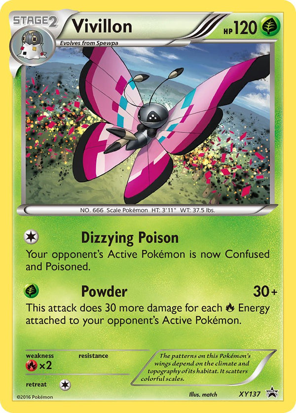 Vivillon - XY137 (XY:PR) Promo - Near Mint Holofoil