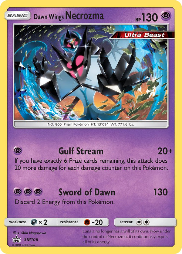 Dawn Wings Necrozma - SM106 (SM:PR) Promo - Near Mint Holofoil