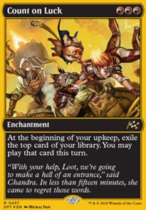 Count on Luck [ #0457 First Place Foil ] (DFT-R)