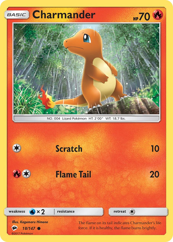 Charmander - 018/147 (SM:BUS) Common - Near Mint