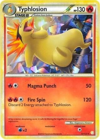 Typhlosion - 32/123 (PR) Cracked Ice Holo - Heavy Play Holofoil